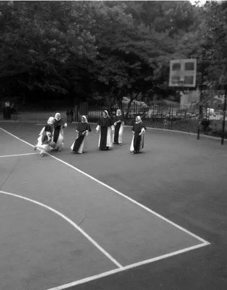 Nuns Playing Basketball image 1