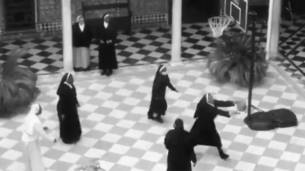 Nuns Playing Basketball image 2